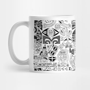 tropical island tattoo Mug